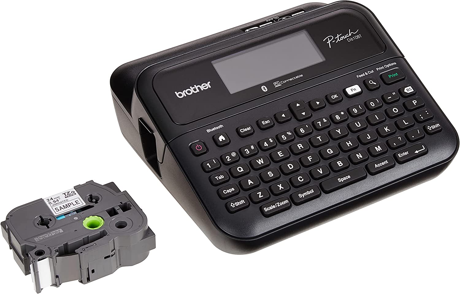 Rotulador port&aacute;til BROTHER PTD610BT 